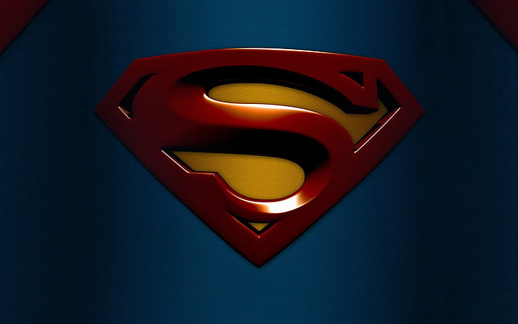 Superman, logo, DC Comics, Tapety HD