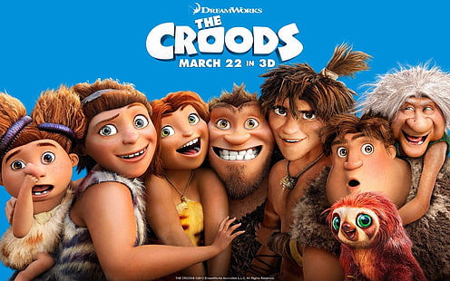 Фильм DreamWorks, The Croods, DreamWorks, фильм, Croods, HD обои HD wallpaper