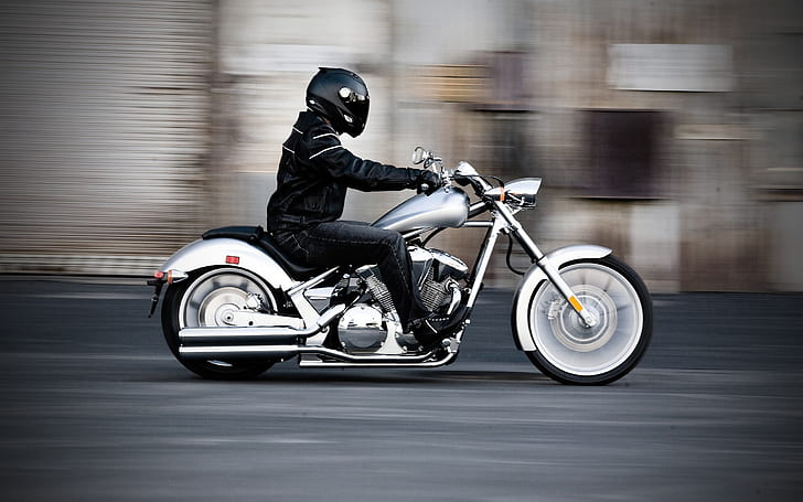 Honda Fury Speed, motocicleta chromoly cruiser gris, moto, chopper, Fondo de pantalla HD