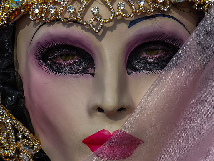 look, mask, Venice, carnival, HD wallpaper