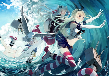 Sammlung Kantai, Amatsukaze (Kancolle), Anime Girls, Anime, HD-Hintergrundbild HD wallpaper