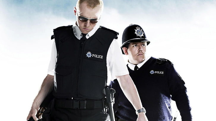movies, Hot Fuzz, Simon Pegg, Blood and Ice Cream, HD wallpaper