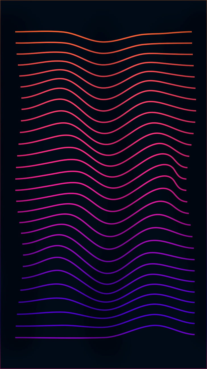 black shirt with orange, pink, and purple stripes, Photoshop, minimalism, abstract, HD wallpaper