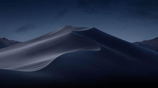  night, dunes, macos, HD wallpaper HD wallpaper