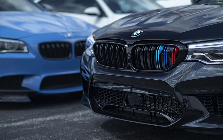 BMW, Blue, Black, F10, Sight, F90, HD wallpaper