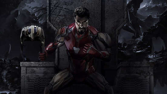 Мстители, Мстители EndGame, Железный Человек, Marvel Comics, HD обои HD wallpaper