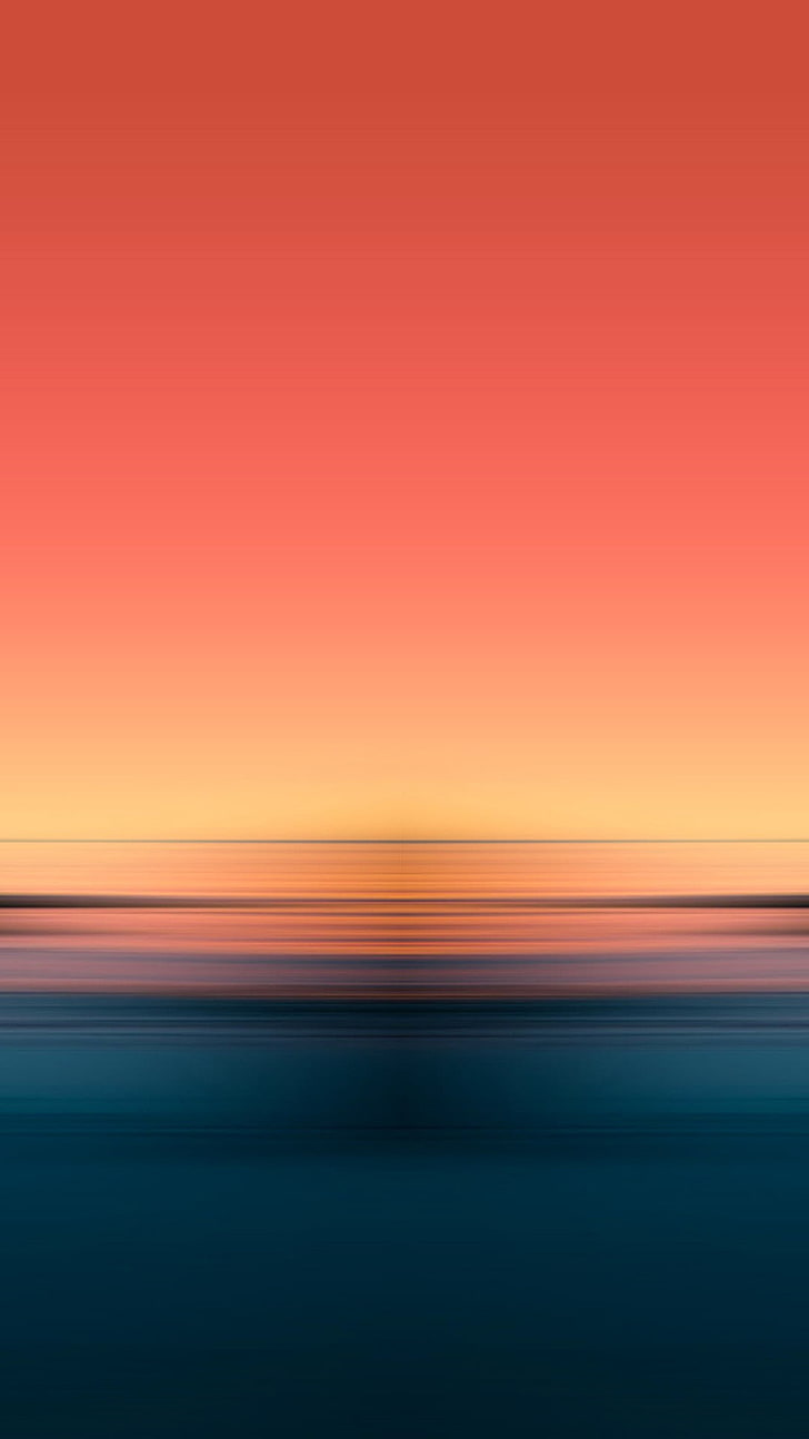 Gewässer und Sonnenuntergang digitale Tapete, Farbverlauf, HD-Hintergrundbild, Handy-Hintergrundbild