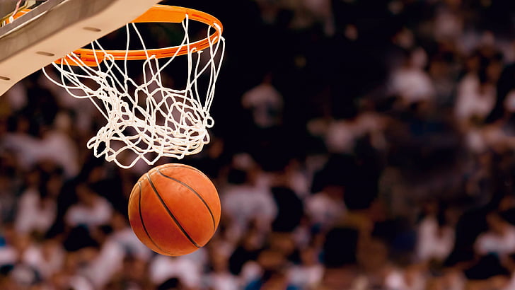 basketball hoop, basketball, HD wallpaper
