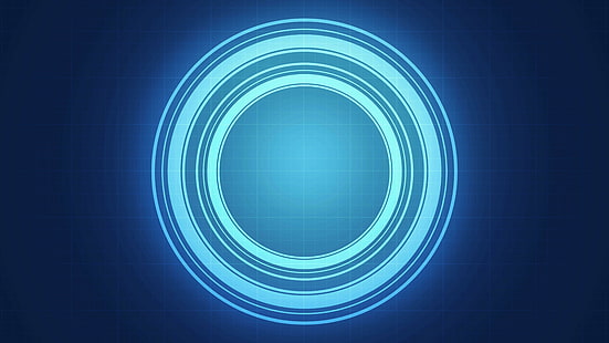 8k uhd, bleu, cercle, art abstrait, ligne, lueur, graphiques, éclat, brillant, lumières bleues, 8k, bleu électrique, cercles, Fond d'écran HD HD wallpaper