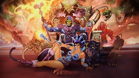 Maestros del Universo: Revelación, Motu, Skeletor, Evil-Lyn, Fondo de pantalla HD HD wallpaper