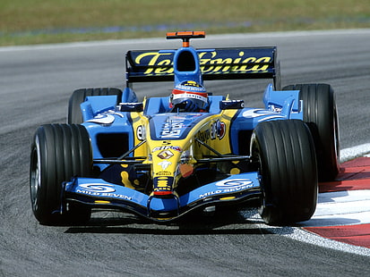 2005、f 1、フォーミュラ、r25、レース、レーシング、ルノー、 HDデスクトップの壁紙 HD wallpaper