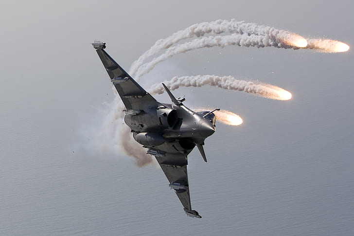 Fighter, LTC, Dassault Rafale, The French air force, Air force, PGO, PTB, MBDA MICA, HD wallpaper