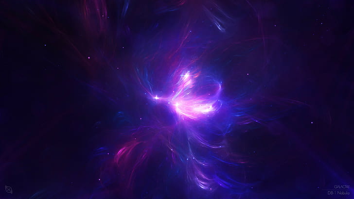 Ungu, nebula, 4k, 8k, HD, Wallpaper HD