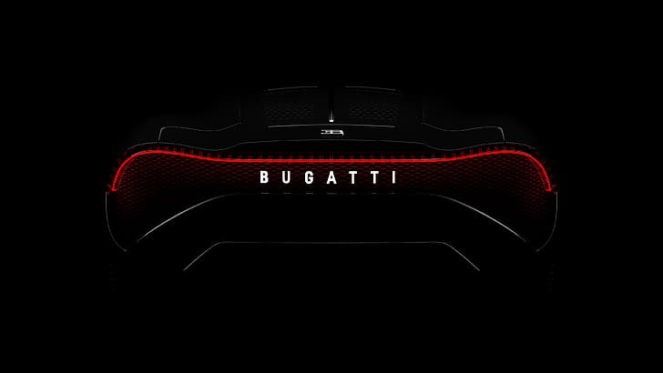 Bugatti, задна светлина, HD тапет