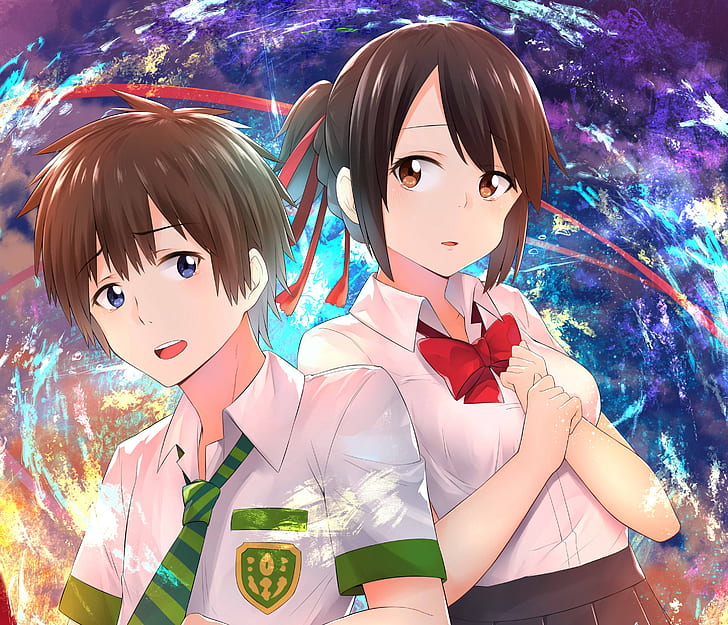 Anime, Your Name., Mitsuha Miyamizu, Taki Tachibana, วอลล์เปเปอร์ HD