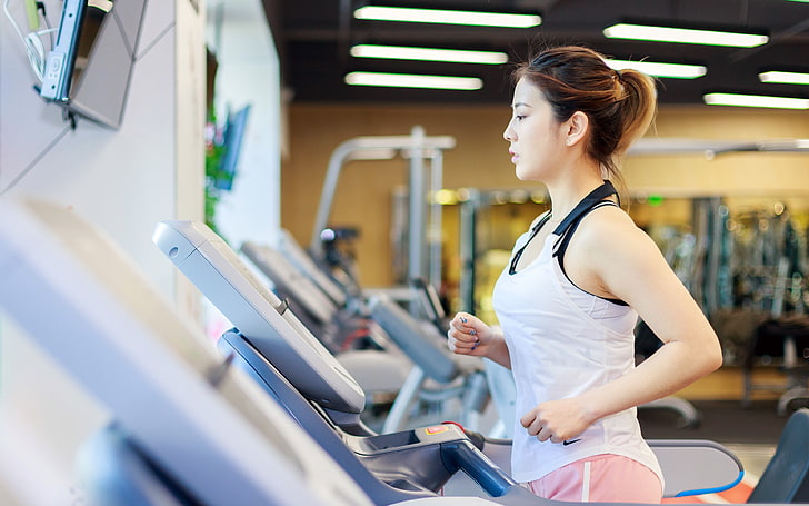 Chiny ładny model fitness kryty do biegania, Tapety HD