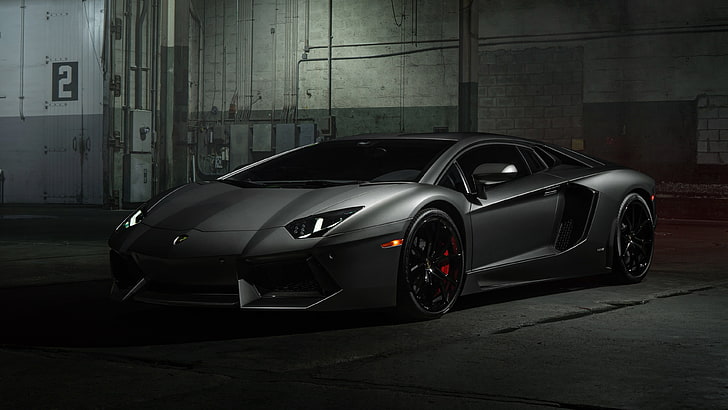 Black sports car, Lamborghini, car, Lamborghini Aventador, vehicle, black  cars, HD wallpaper | Wallpaperbetter