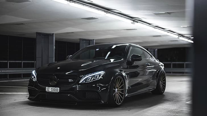 Mercedes-Benz, coupe, C63 AMG S, Wallpaper HD