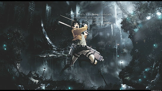 Shingeki no Kyojin, Anime, Eren Jeager, HD-Hintergrundbild HD wallpaper
