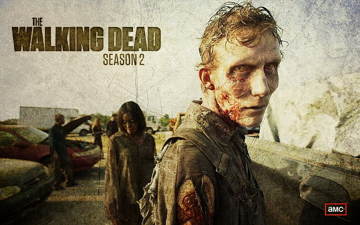 The Walking Dead säsong 2 affisch, TV-show, The Walking Dead, Zombie, HD tapet