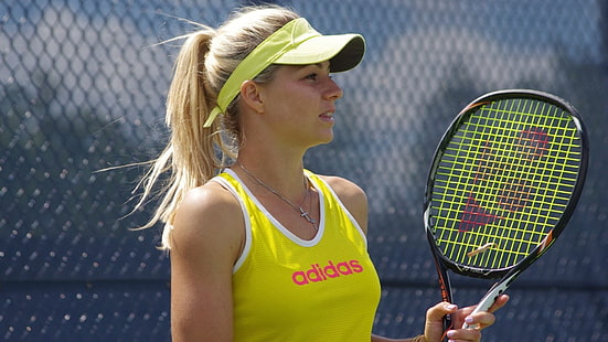 Мария Кириленко, тенис, жени, блондинка, поглед встрани, HD тапет HD wallpaper