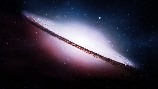 Galaxy Stars Sombrero Galaxy HD, อวกาศ, ดวงดาว, กาแล็กซี่, หมวกปีกกว้าง, วอลล์เปเปอร์ HD HD wallpaper