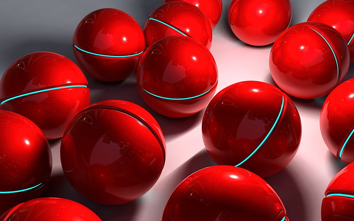 bolas rojas, Fondo de pantalla HD | Wallpaperbetter