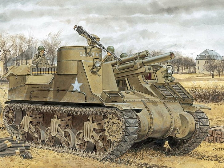Artillery, M7 Priest, HD wallpaper