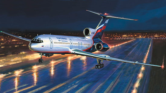 ไฟ, รูป, รัสเซีย, เครื่องบิน, สนามบิน, Aeroflot, Tupolev, ผู้โดยสาร, Zhirnov, สายการบินของรัสเซีย, รันเวย์, Carcass, The Tupolev, Aeroflot Russian Airlines, TU-154M, วอลล์เปเปอร์ HD HD wallpaper