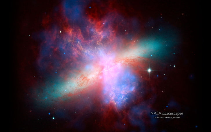 NASA Hubble Spacescape-Universe HD Wallpaper, ilustrasi nebula, Wallpaper HD