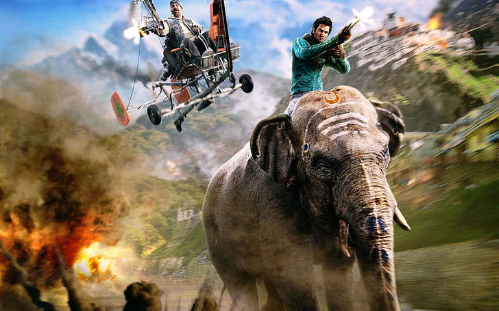 Far Cry 4, game PS4, gajah, Far, Cry, PS4, Games, Elephant, Wallpaper HD