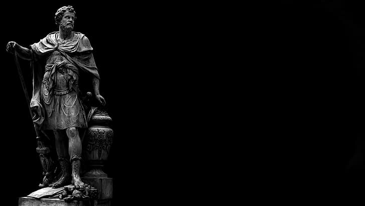 Statue, dunkel, HD-Hintergrundbild