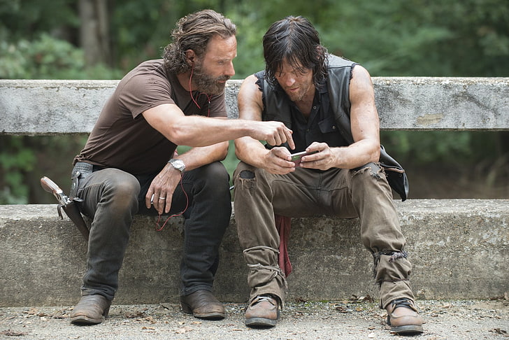 TV-show, The Walking Dead, Andrew Lincoln, Daryl Dixon, Norman Reedus, Rick Grimes, HD tapet