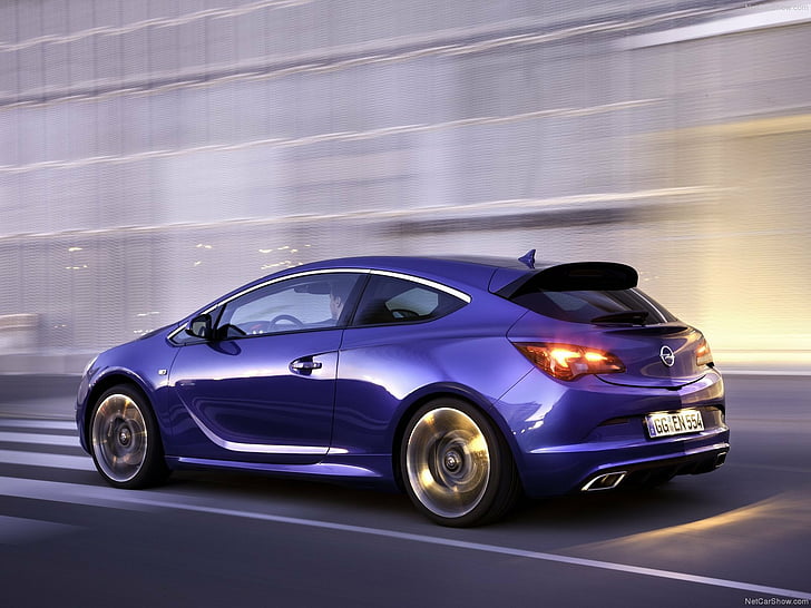 2013, astra, blue, cars, coupe, opc, opel, HD wallpaper