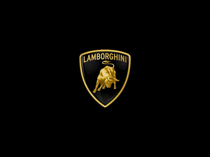 mobil lamborghini LAMBORGHINI LOGO Mobil Lamborghini HD Seni, mobil, logo, Lamborghini, supercar, Wallpaper HD