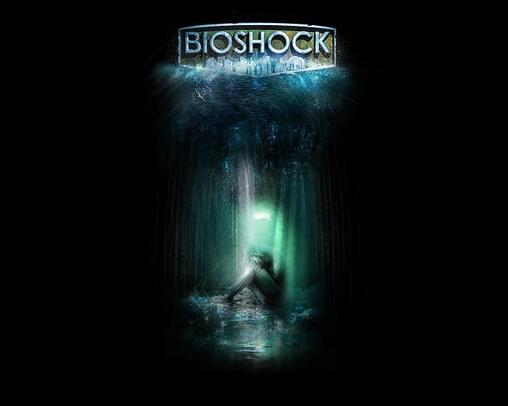 Bioshock Black HD, bioshock text, video games, black, bioshock, HD wallpaper  | Wallpaperbetter