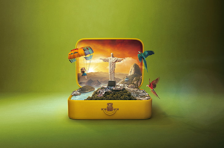 Brasilien, Rio de Janeiro, Weltwunder, Christus der Erlöser, HD-Hintergrundbild