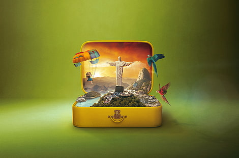 Brésil, Rio de Janeiro, Merveilles du monde, Christ Rédempteur, Fond d'écran HD HD wallpaper