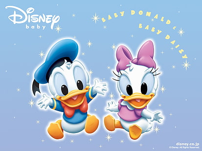 เดซี่เป็ดเด็กดิสนีย์ Disney Babies บันเทิงภาพยนตร์ HD Art, โดนัลด์, ทารกดิสนีย์, เดซี่เป็ด, วอลล์เปเปอร์ HD HD wallpaper