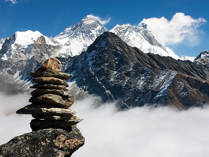 Pemandangan Indah Gunung Everest, Wallpaper HD
