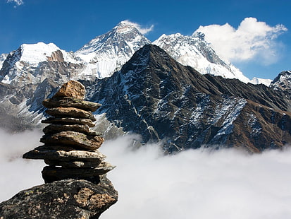 Belle vue sur le mont Everest, Fond d'écran HD HD wallpaper