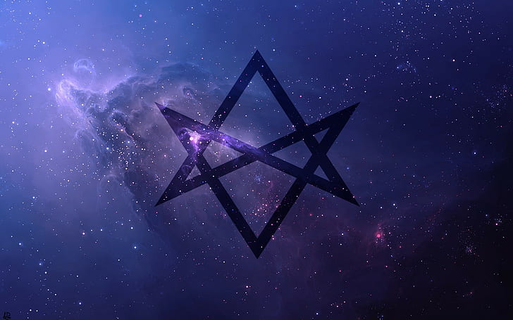 thelema unicursal hexagram space universe purple bring me the horizo​​n、 HDデスクトップの壁紙