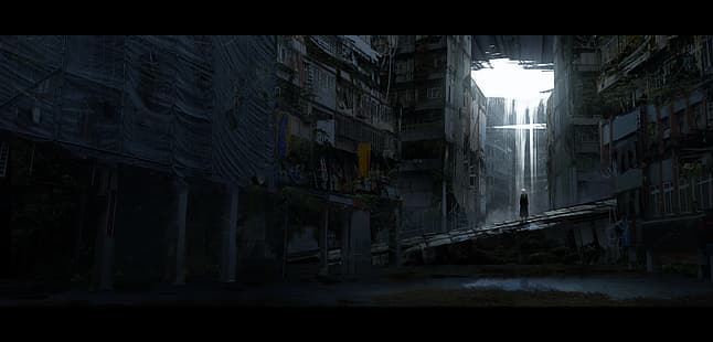 Коулун (Город), руины, HD обои HD wallpaper