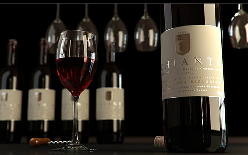 ไวน์อิตาลีไวน์แดงขวดแก้วดื่ม, วอลล์เปเปอร์ HD HD wallpaper