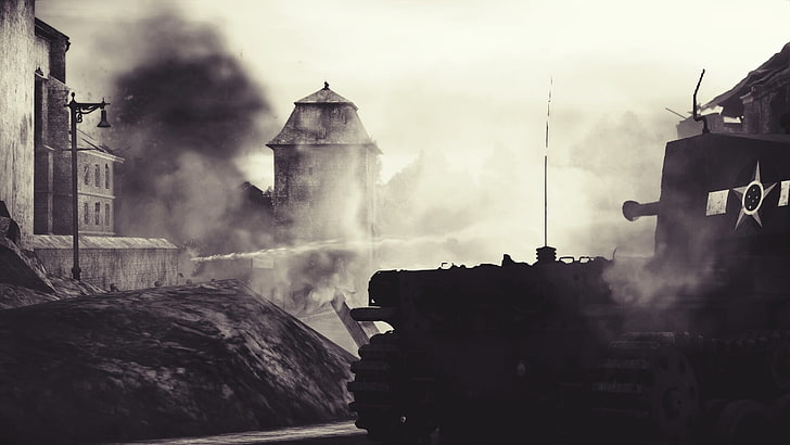Trovão de guerra, guerra, tanque, Segunda Guerra Mundial, HD papel de parede