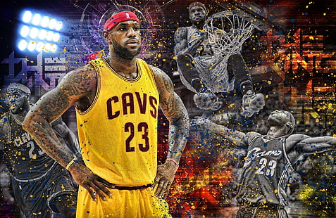 Bola Basket, LeBron James, Wallpaper HD HD wallpaper