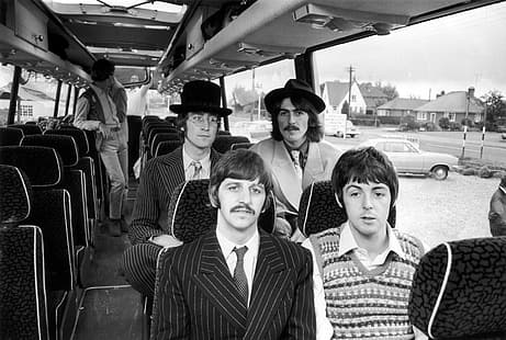 The Beatles, John Lennon, Paul McCartney, Ringo Starr, George Harrison, Wallpaper HD HD wallpaper