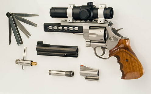 smith and wesson revolver, HD wallpaper HD wallpaper