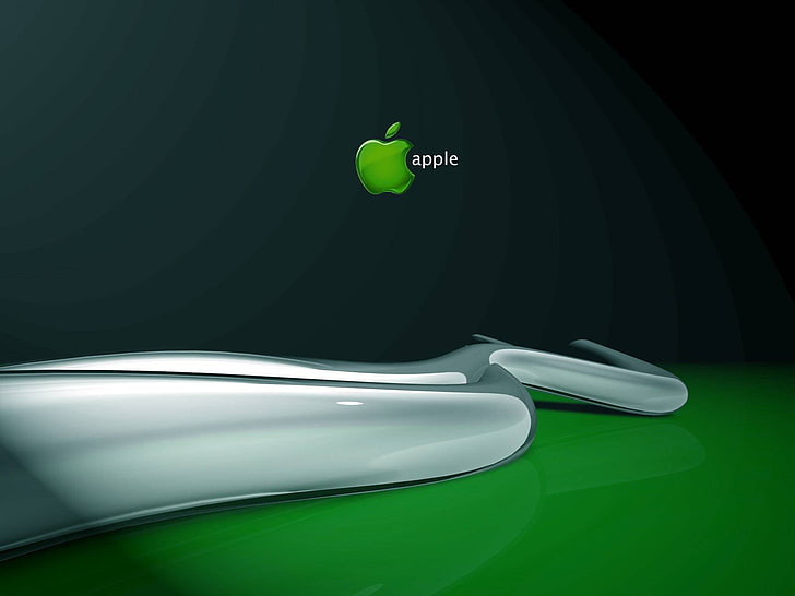 Fresh Green Apple, vit Apple elektronisk enhet, Datorer, Apple, green, fresh, HD tapet