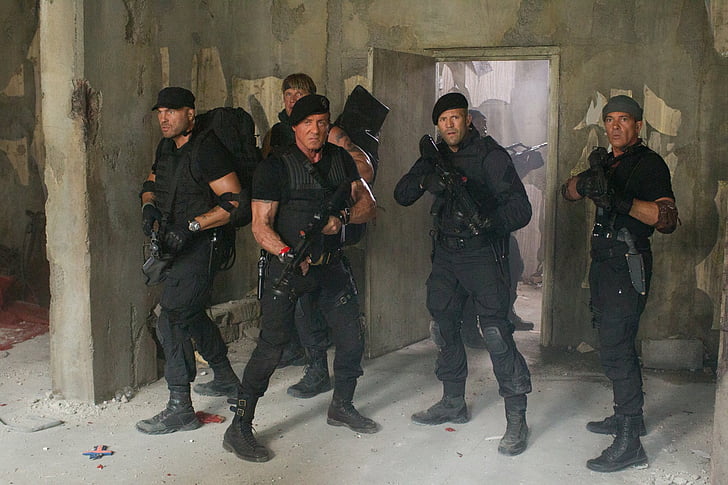 The Expendables, The Expendables 3, Antonio Banderas, Barney Ross, Dolph Lundgren, Galgo (The Expendables), Gunnar Jensen, Jason Statham, Lee Christmas, Randy Couture, Sylvester Stallone, Toll Road, HD wallpaper
